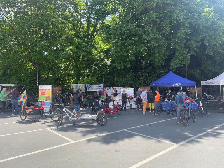 Auftaktveranstaltung des Stadtradelns: Der FahrRad!-Tag auf dem Brandplatz.