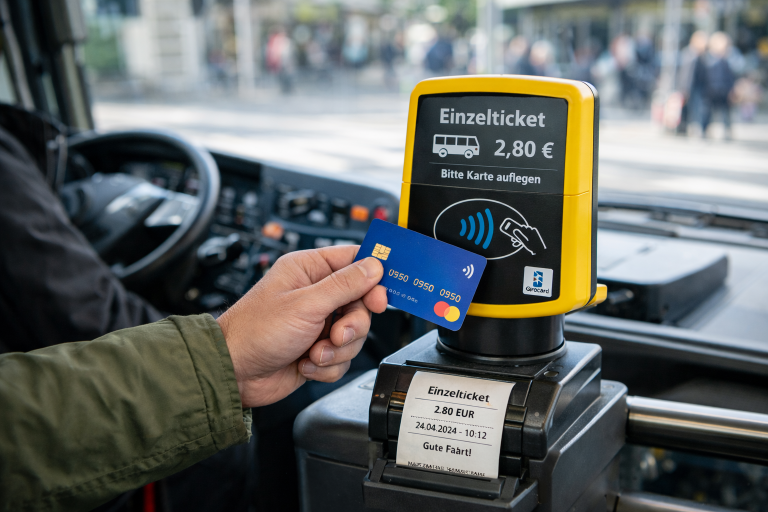 Stadtbusse in Gießen bieten nun auch Kartenzahlung an